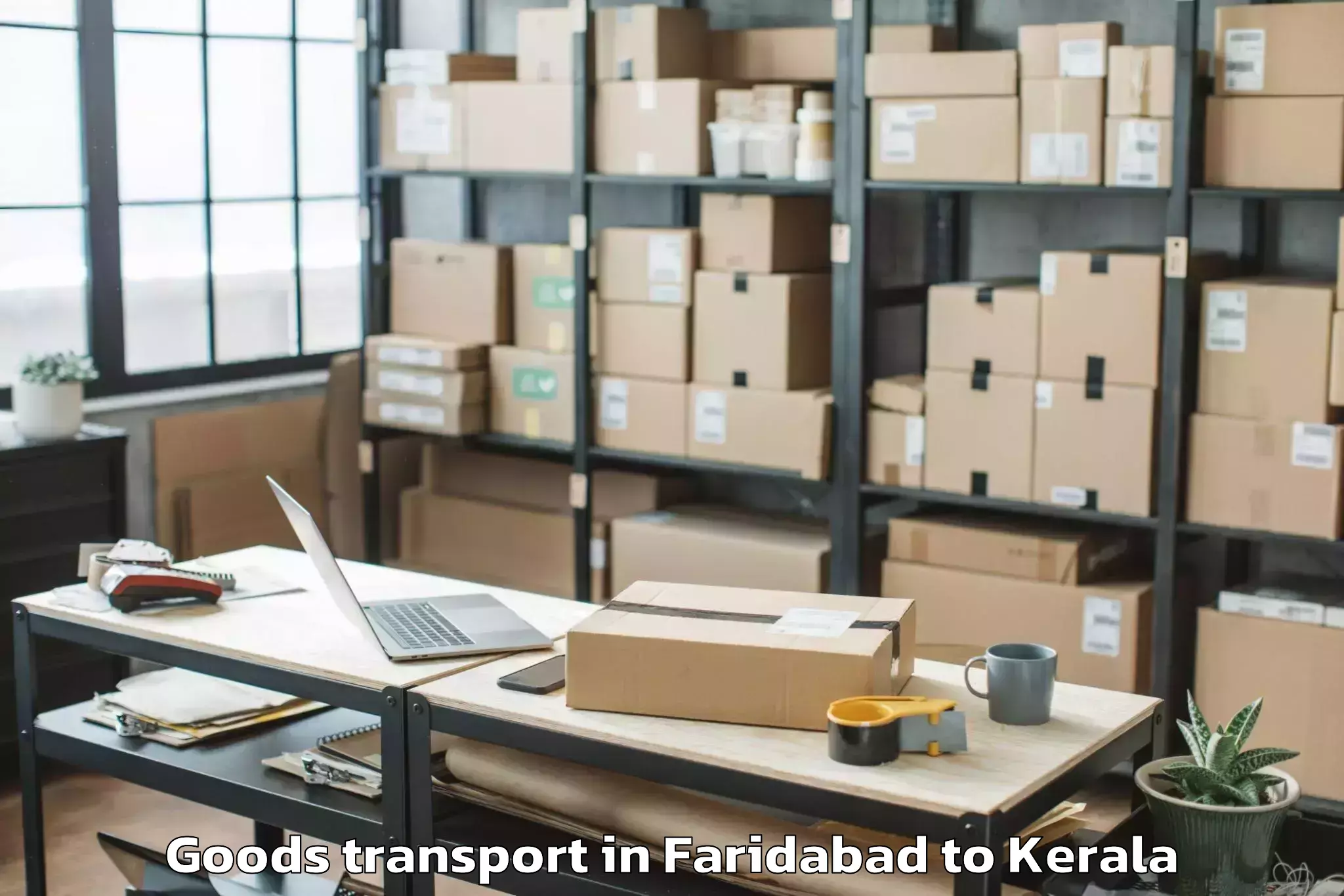 Affordable Faridabad to Pappinisseri Goods Transport